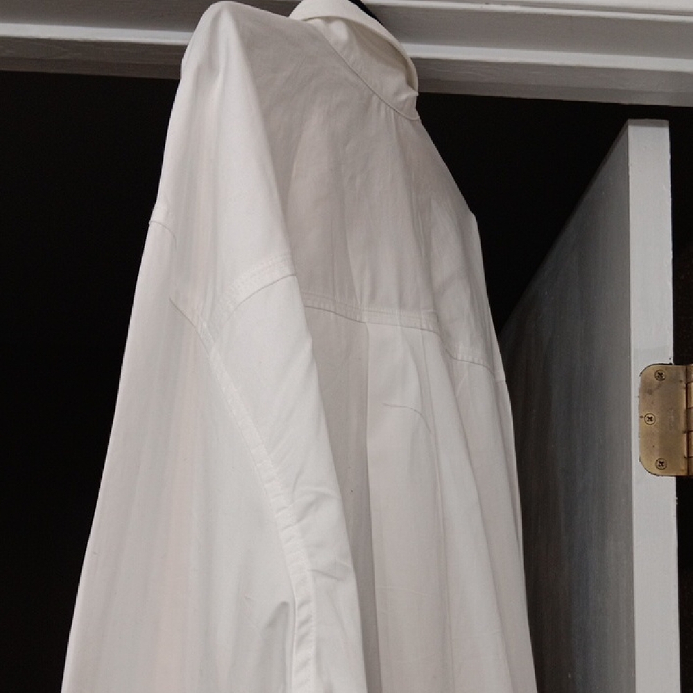 Zara White Oversized Button Down Shirt -NWT - Picture 4 of 6